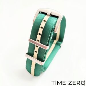 New Green/Beige Ballistic Nylon NATO Watch Strap (The Velocity Collection)